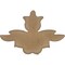 Ekena Millwork 5"W x 3 1/2"H x 1/2"P Ribbon Center Onlay ONL05X03X01RI - alternate 2